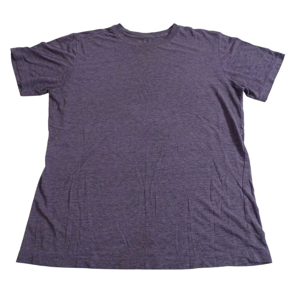 OP Mens Heather Purple Crewneck T-Shirt Size M 38 40 Short Sleeve Casual Classic